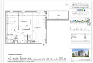 Appartement neuf de type T3 | Rouen rive gauche - Rouen (76100)